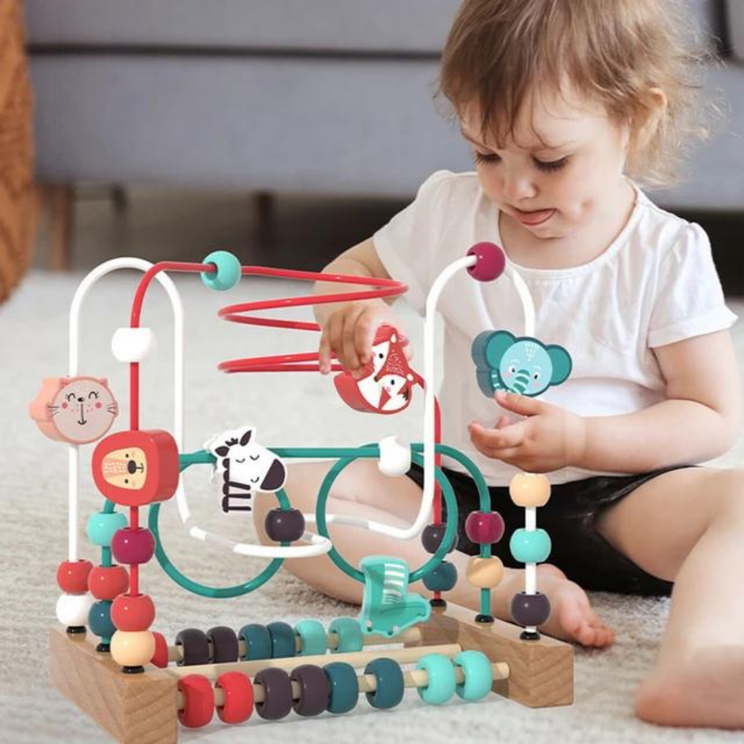 Wooden  Coaster  Maze - Montessori Toys