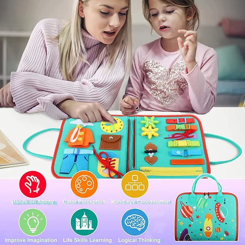 Busy Board -  Montessori Toy